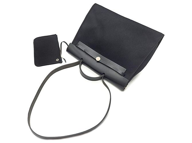 Hermès NUOVO ZIP Herbag Large Nero - vista 4
