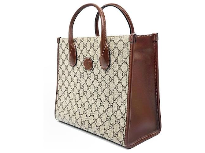 Gucci Interlocking GG Small Tote Bag Weiß - Ansicht 2