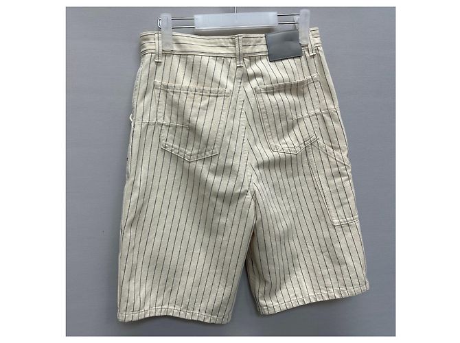 Dior Short de algodón con logo a rayas Blanco - vista 7