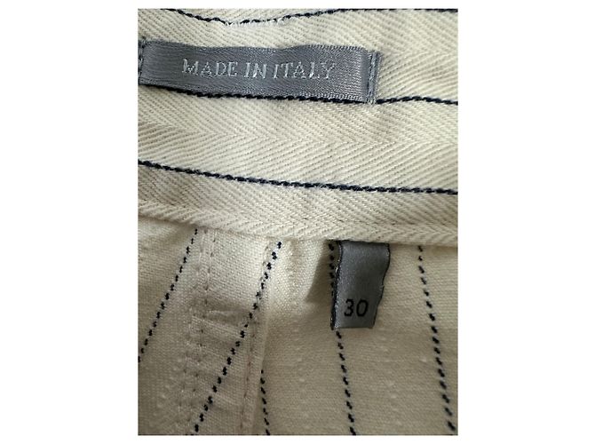 Dior Short de algodón con logo a rayas Blanco - vista 8