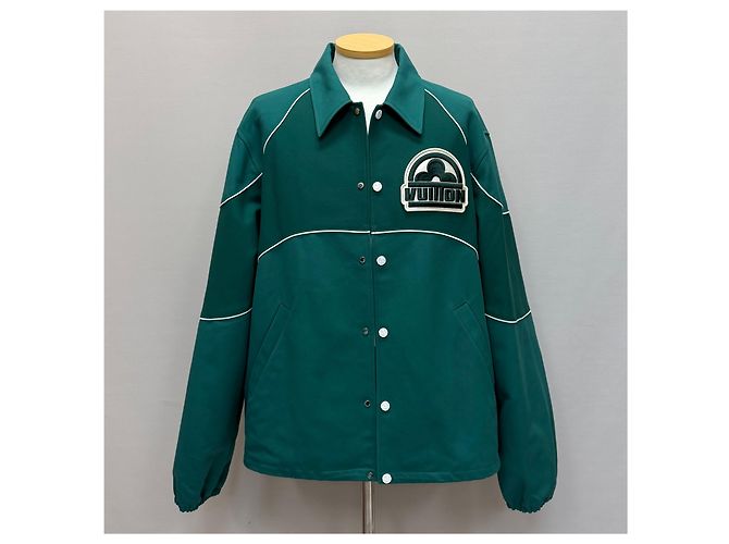 Louis Vuitton Coach-Jacke aus Baumwolle mit Blumenmuster Schwarz - Ansicht 2
