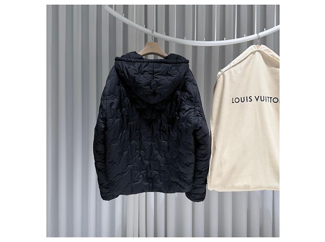 Louis Vuitton Blouson imbottito con cappuccio Nero - vista 2