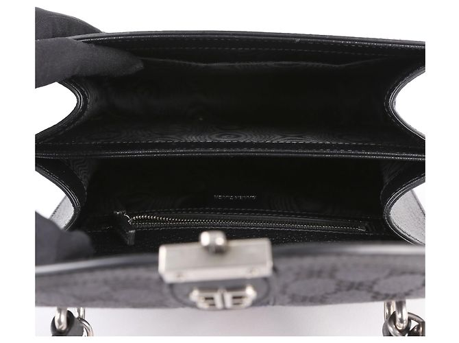 Balenciaga Piccola borsa a mano e a tracolla Hacker Project in tela jacquard BB nera Nero - vista 5