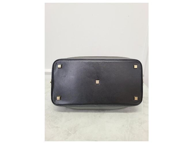Louis Vuitton Borsa Tote Suhali Lockit in pelle nera Nero - vista 8