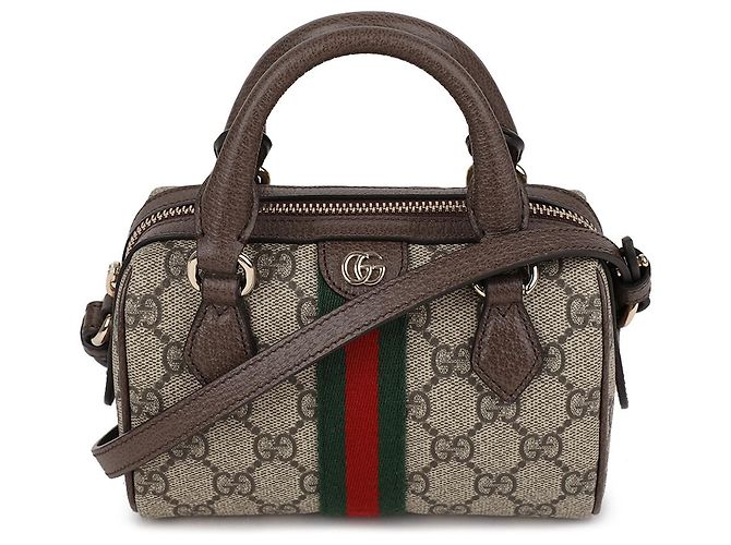 Gucci Mini borsa Boston Marrone - vista 3