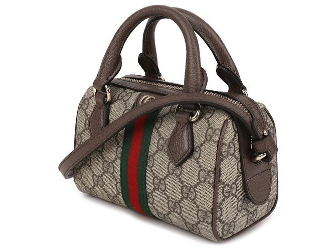 Gucci Mini borsa Boston Marrone - vista 4