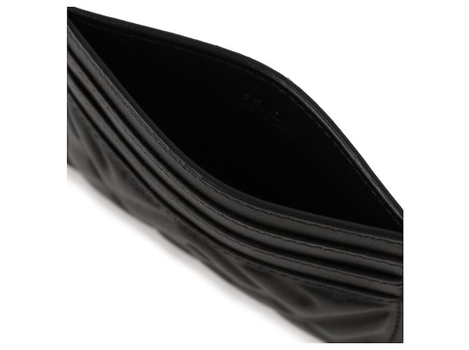 Fendi Tarjetero plano de piel napa negra Negro - vista 8
