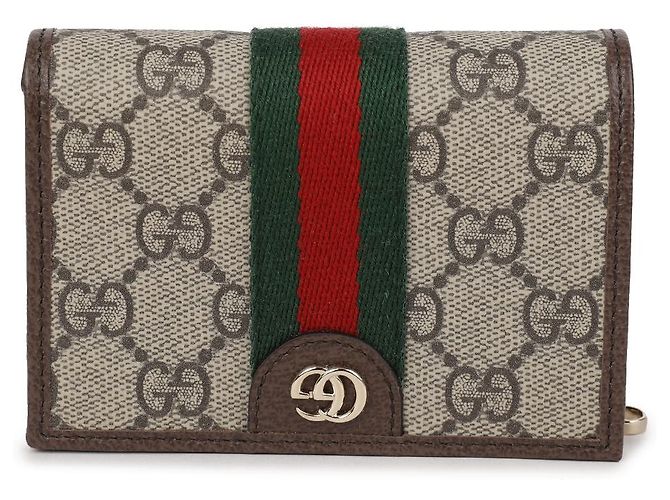 Gucci Kleiner Ophidia Geldbeutel Braun - Ansicht 3