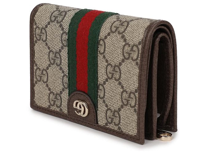 Gucci Kleiner Ophidia Geldbeutel Braun - Ansicht 4