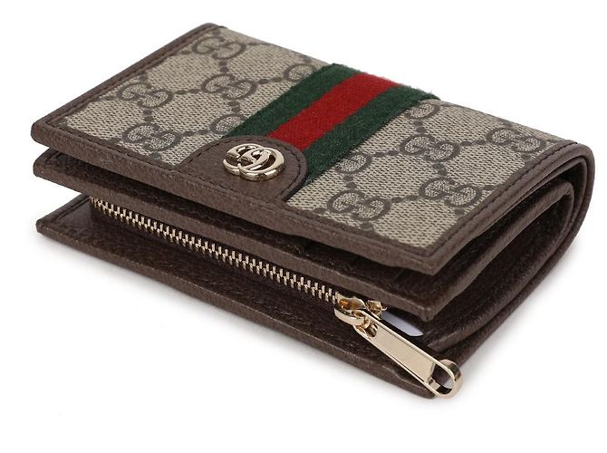 Gucci Kleiner Ophidia Geldbeutel Braun - Ansicht 6