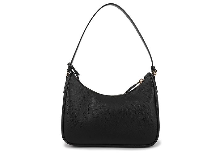 Prada Mini borsa in pelle Saffiano Re-Edition Nero - vista 5