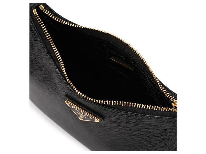 Prada Mini borsa in pelle Saffiano Re-Edition Nero - vista 7