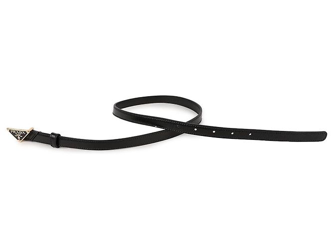 Prada Cinturón de piel Saffiano Negro - vista 5