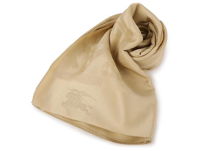 Burberry Check Pattern Pure Silk Scarf - view 3