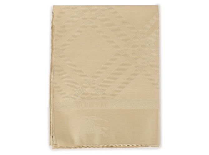 Burberry Check Pattern Pure Silk Scarf - view 5