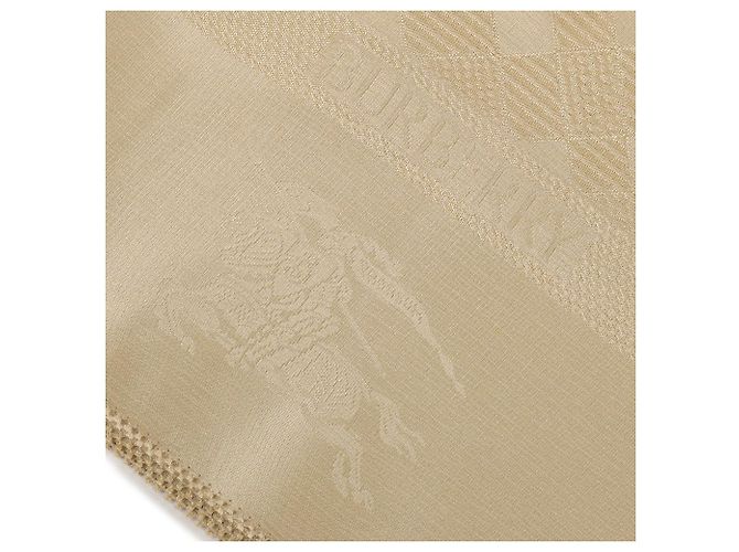 Burberry Check Pattern Pure Silk Scarf - view 8