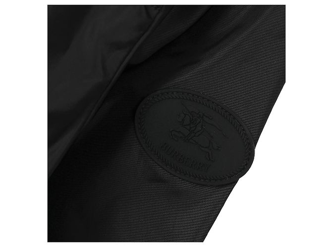 Burberry Langer Nylon-Parka mit Karomuster Schwarz - Ansicht 8