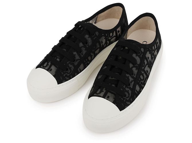 Dior Sneakers in mesh con ricamo Oblique - vista 3