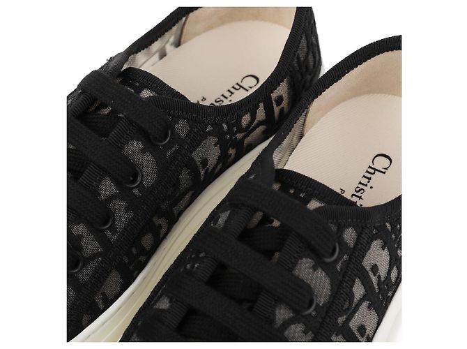 Dior Sneakers in mesh con ricamo Oblique - vista 9