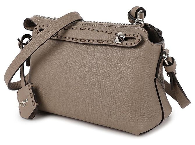 Fendi Borsa Mini By the Way Selleria Marrone - vista 4