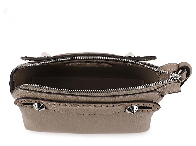 Fendi Borsa Mini By the Way Selleria Marrone - vista 7