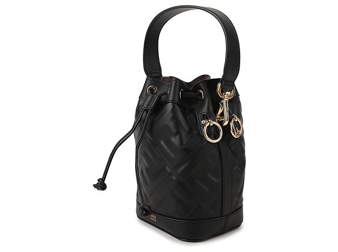 Fendi Mini borsa in pelle Montrezzo Nero - vista 4