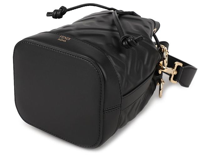 Fendi Mini borsa in pelle Montrezzo Nero - vista 6