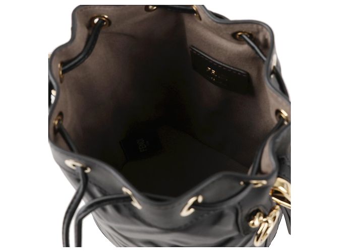 Fendi Mini borsa in pelle Montrezzo Nero - vista 8