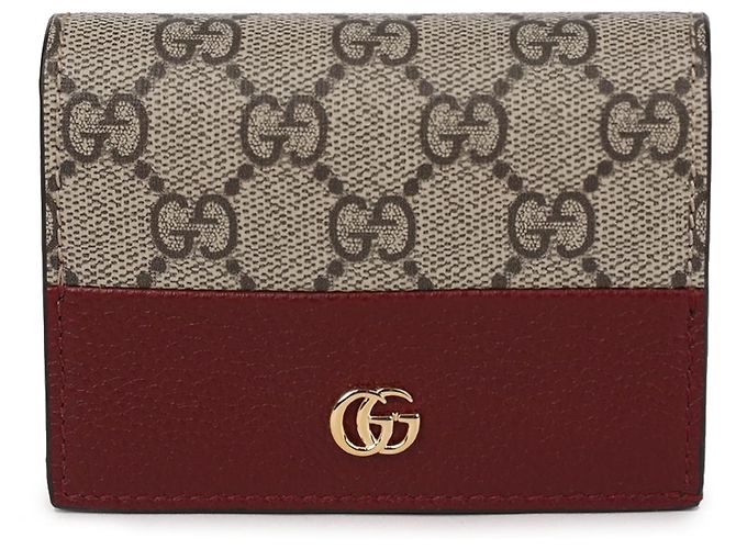 Gucci GG Marmont Mini-Wallet zweifarbig Braun - Ansicht 3