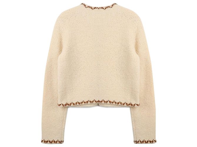 Isabel Marant Merino-Tweed-Cardigan Braun - Ansicht 4
