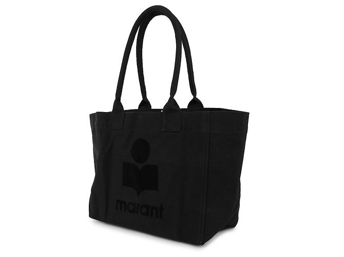 Isabel Marant Sacola Tote de algodão com logo - vista 4