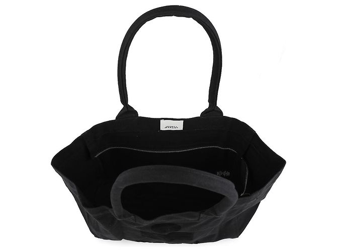 Isabel Marant Sacola Tote de algodão com logo - vista 7