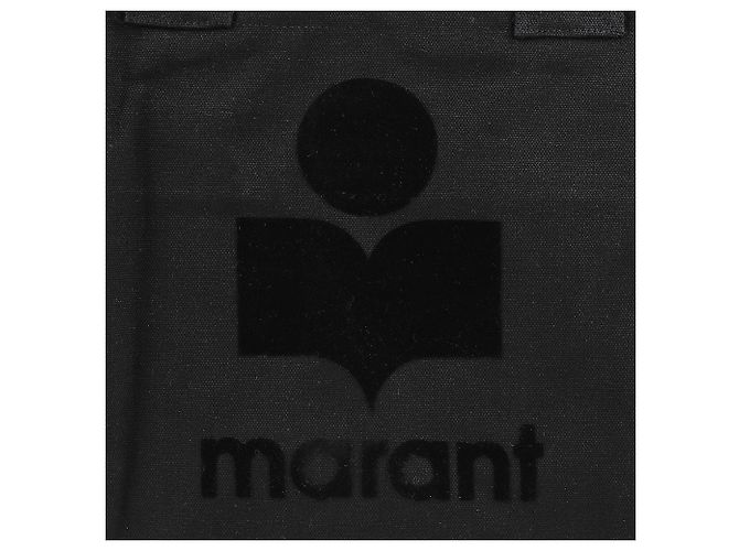 Isabel Marant Sacola Tote de algodão com logo - vista 9