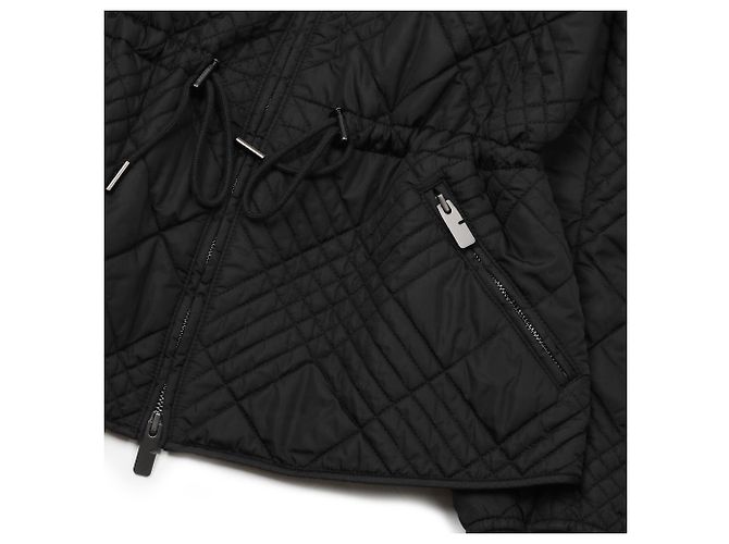 Burberry Wavy-Jacke aus Nylon mit Micro-Check Schwarz - Ansicht 8