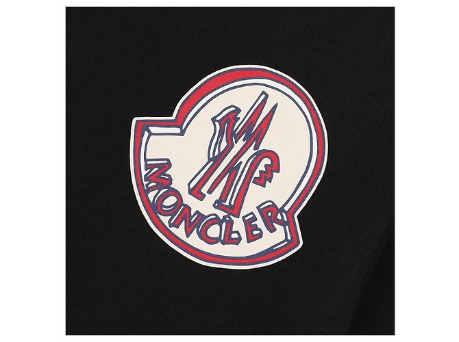 Moncler Logo-T-Shirt aus Baumwolljersey Schwarz - Ansicht 9