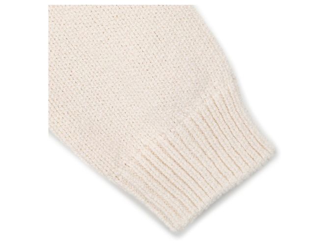 Moncler Cardigan acolchoado com padrão geométrico e fecho de correr Branco - vista 7