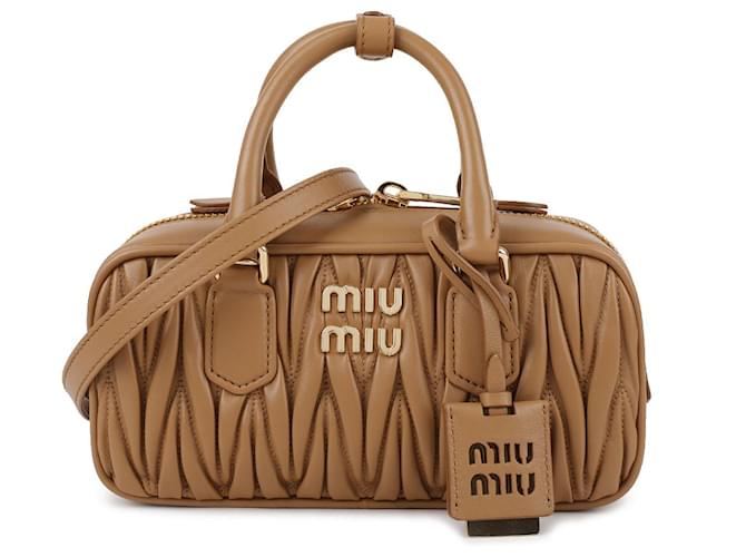 Miu Miu Borsa Tote Marrone - vista 3