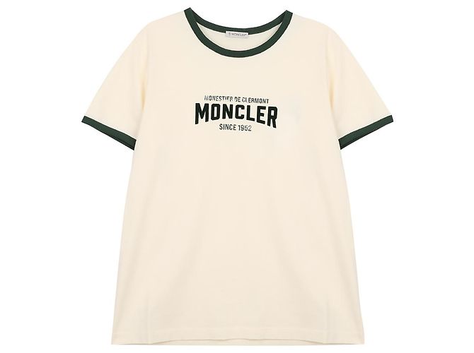 Moncler Logo Jersey T-Shirt Weiß - Ansicht 3