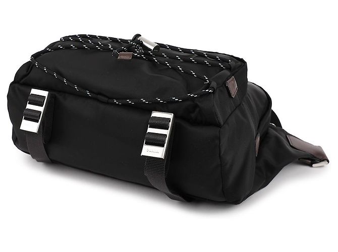 Prada Borsa a tracolla in Re-Nylon e pelle Nero - vista 6