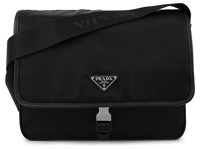Prada Borsa a tracolla in pelle Saffiano e Re-Nylon - vista 3
