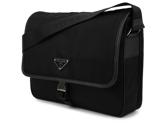 Prada Borsa a tracolla in pelle Saffiano e Re-Nylon - vista 4
