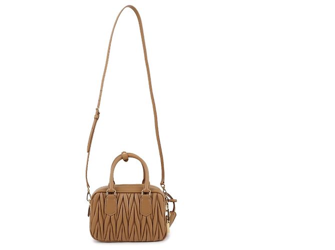 Miu Miu Borsa Tote Arcadia Materasse Marrone - vista 5