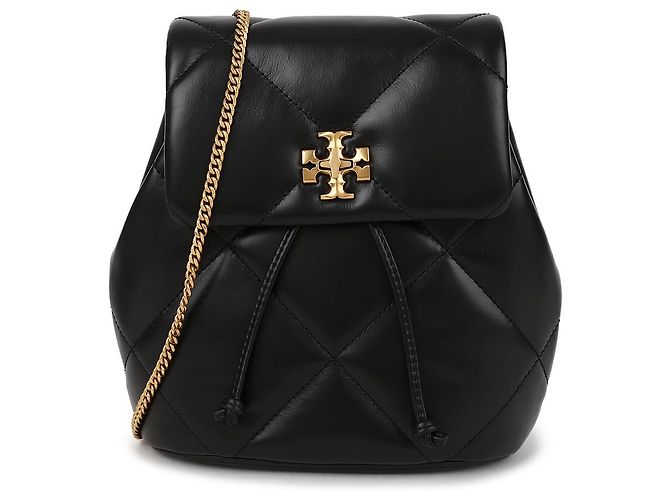 Tory Burch Mini mochila acolchoada Kira Diamond Preto - vista 3