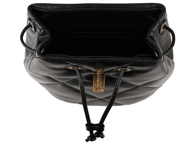 Tory Burch Mini mochila acolchoada Kira Diamond Preto - vista 7
