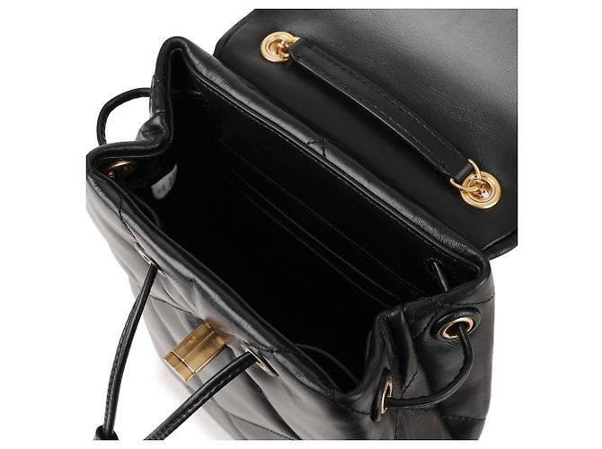 Tory Burch Mini mochila acolchoada Kira Diamond Preto - vista 8