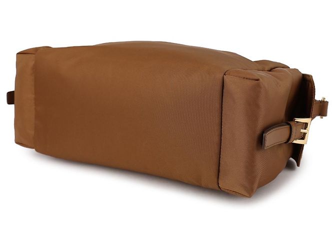 Prada Borsa a tracolla Explorer in Re-Nylon Large Marrone - vista 6