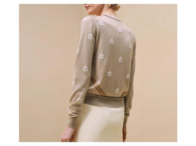 Hermès Suéter bordado Mors Jouets para mujer Naranja - vista 6