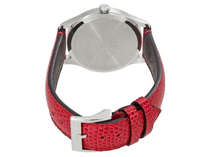 Gucci Reloj de cuero para mujer con esfera de perlas Rojo Roja - vista 3