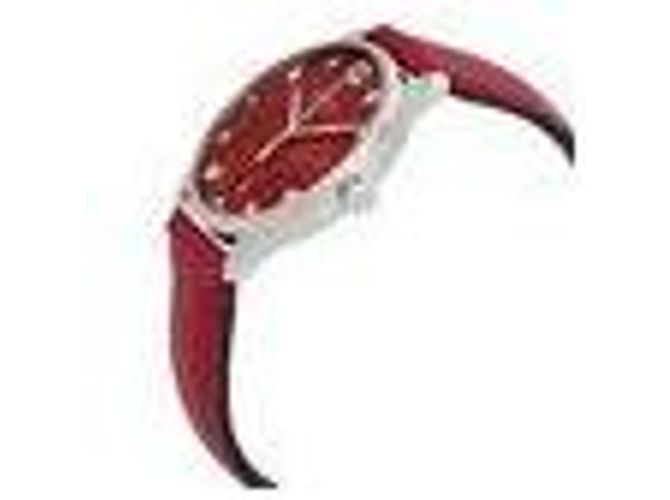 Gucci Reloj de cuero para mujer con esfera de perlas Rojo Roja - vista 5