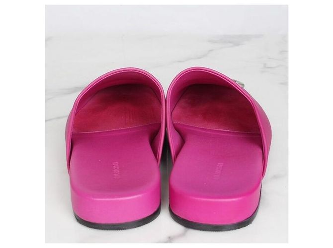 Balenciaga Sandali Mule BB Argento Slippers Rosa - vista 6
